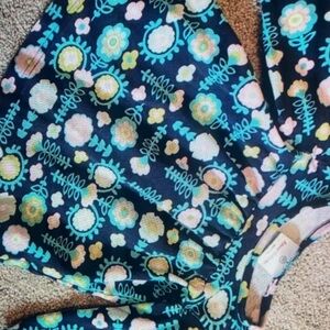 Hanna Andersson Kids Floral Blouse - Navy and Pastel